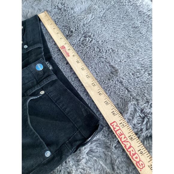 J. Crew Women's Flat Front Stretch Pockets Corduroy Wide Leg Pants Black Size 30 - Picture 7 of 10